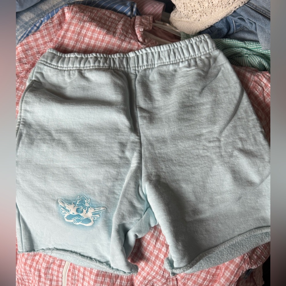 Boys lie light blue biker shorts